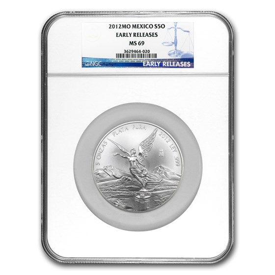 2012 Mexico 5 oz Silver Libertad MS-69 NGC (ER) 2012 Mexico 5 oz Silver Libertad MS-69 NGC (ER)
