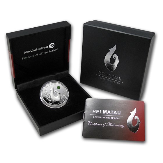 Buy 2012 New Zealand 1 oz Silver Maori Art Hei Matau Proof APMEX