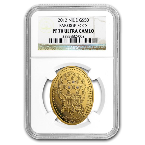 2012 Niue Proof Gold $50 Imperial Fabergé Egg PF-70 NGC 2012 Niue Proof Gold $50 Imperial Fabergé Egg PF-70 NGC