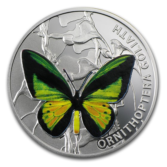 2012 Niue Proof Silver $1 Butterflies Goliath Birdwing 2012 Niue Proof Silver $1 Butterflies Goliath Birdwing