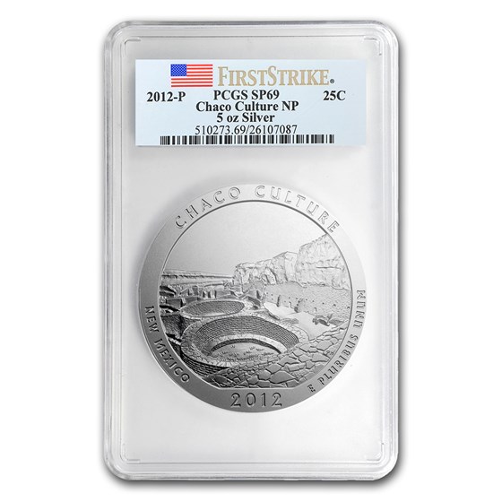 2012-P 5 oz Silver ATB Chaco Culture SP-69 PCGS (FS) 2012-P 5 oz Silver ATB Chaco Culture SP-69 PCGS (FS)