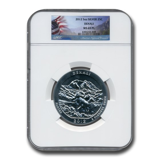2012-P 5 oz Silver ATB Denali MS-69 PL NGC 2012-P 5 oz Silver ATB Denali MS-69 PL NGC