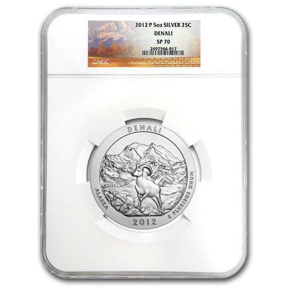 2012-P 5 oz Silver ATB Denali SP-70 NGC 2012-P 5 oz Silver ATB Denali SP-70 NGC