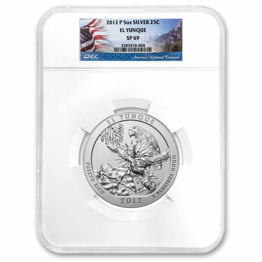 Buy 2012-P 5 oz Silver ATB El Yunque SP-69 NGC | APMEX