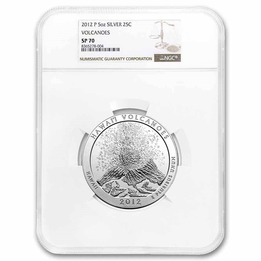 2012-P 5 oz Silver ATB Hawaii SP-70 NGC