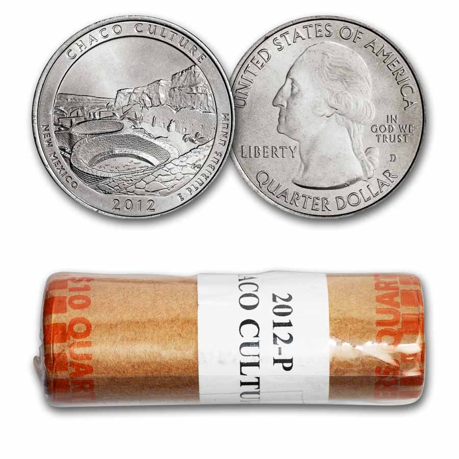 Buy 40-Coin 2012-P ATB Quarter Chaco Park BU Roll | APMEX