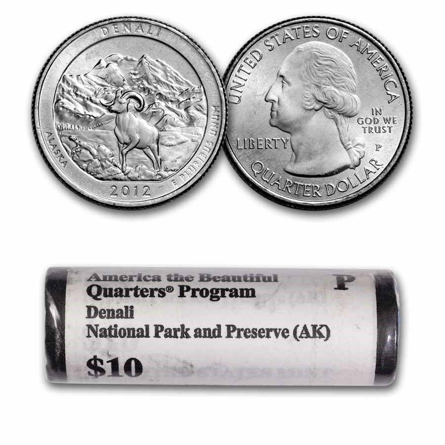 2012-P ATB Quarter Denali National Park 40-Coin Roll BU