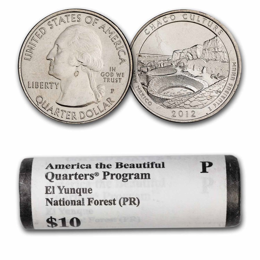 2012-P ATB Quarter El Yunque National Forest 40-Coin BU Roll