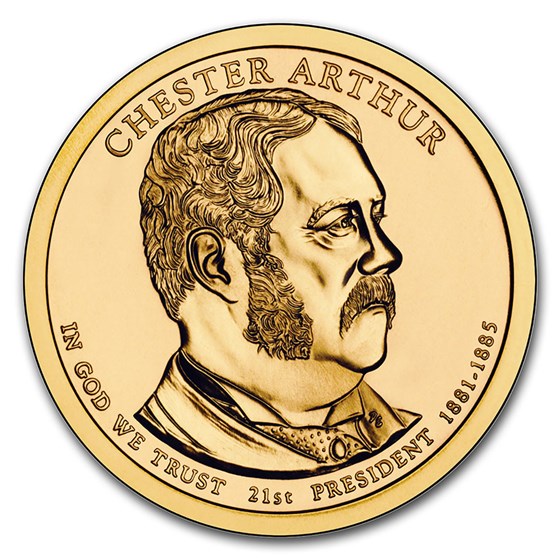 2012-P Chester Arthur Presidential Dollar BU 2012-P Chester Arthur Presidential Dollar BU