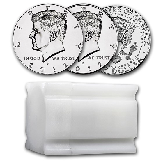 2012 P & D Kennedy Half Dollar 20-Coin Roll BU 2012 P & D Kennedy Half Dollar 20-Coin Roll BU
