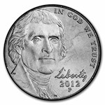 2012-P Jefferson Nickel 40-Coin Roll BU