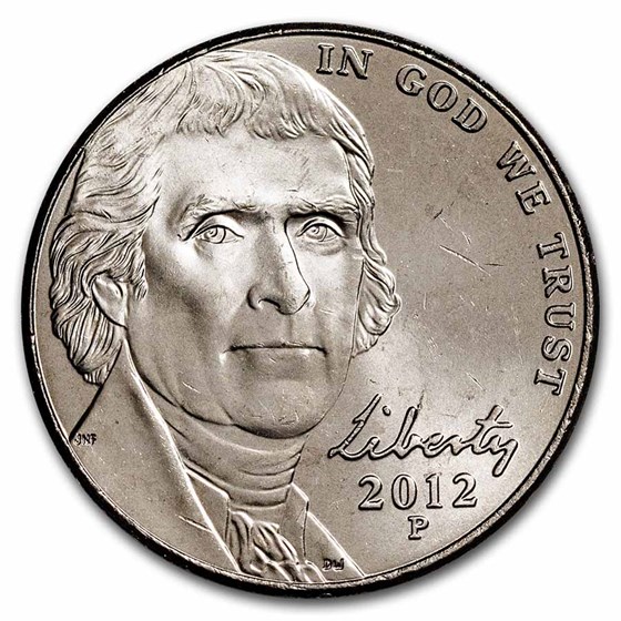2012-P Jefferson Nickel BU 2012-P Jefferson Nickel BU