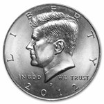 2012-P Kennedy Half Dollar 20-Coin Roll BU (Mint Wrapped)