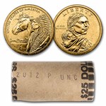 2012-P Native Amer $1 - 17th Century Trade Routes (25 Coin Roll)