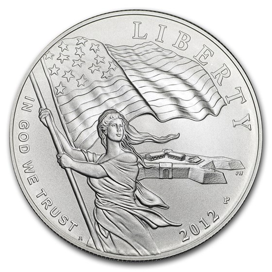 2012-P Star Spangled Banner $1 Silver Commem BU (Capsule Only)