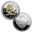 2012 Palau $5 Silver Year of the Dragon Proof Set (Gilded)