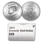 2012-P&D Kennedy Half Dollar 20-Coin 2 Rolls Set (Mint Wrapped)