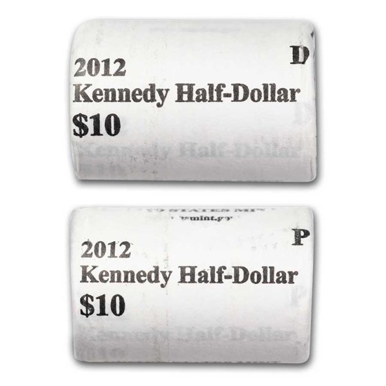 2012-P&D Kennedy Half Dollar 20-Coin 2 Rolls Set (Mint Wrapped) 2012-P&D Kennedy Half Dollar 20-Coin 2 Rolls Set (Mint Wrapped)