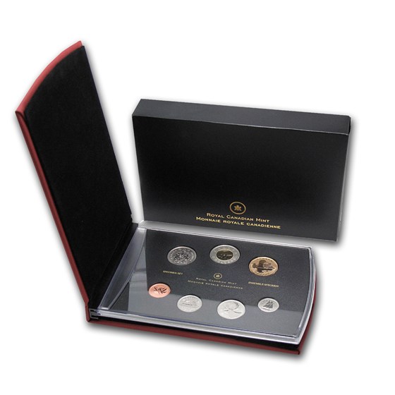 2012 RCM 7-Coin 25th Anniv Loonie Special Edition Specimen Set 2012 RCM 7-Coin 25th Anniv Loonie Special Edition Specimen Set