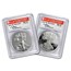 2012-S 2-Coin Silver Eagle Set PR-70 PCGS (FS, John Mercanti)