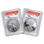 2012-S 2-Coin Silver Eagle Set PR-70 PCGS (John Mercanti)