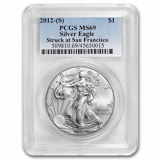 2012 (S) American Silver Eagle MS-69 PCGS 2012 (S) American Silver Eagle MS-69 PCGS