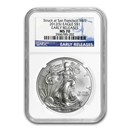2012 (S) American Silver Eagle MS-70 NGC (Early Releases)