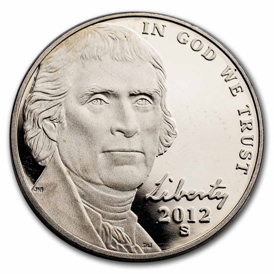 2012-S Jefferson Nickel Gem Proof 2012-S Jefferson Nickel Gem Proof