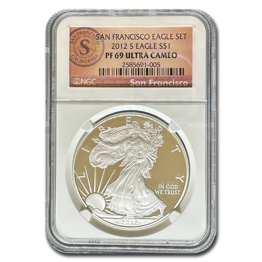 2012-S Proof American Silver Eagle PF-69 NGC (ER, 75th Anniv, SF)