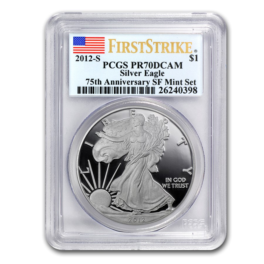 2012-S Proof American Silver Eagle PR-70 PCGS (FS, 75th Anniv)