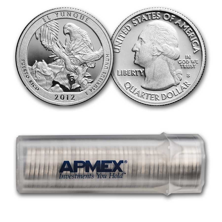 2012-S Quarter ATB El Yunque (Silver) 40-Coin Proof Roll