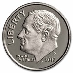 2012-S Roosevelt Dime 50-Coin Roll Proof