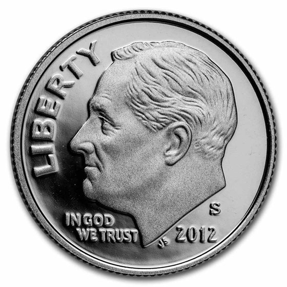 2012-S Roosevelt Dime Gem Proof 2012-S Roosevelt Dime Gem Proof