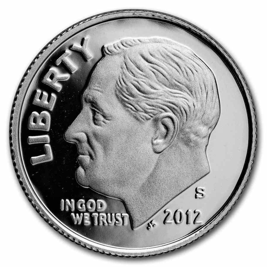 2012-S Silver Roosevelt Dime Gem Proof