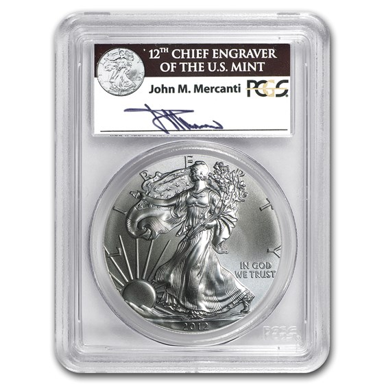 2012 Silver American Eagle MS-70 PCGS (John Mercanti) 2012 Silver American Eagle MS-70 PCGS (John Mercanti)