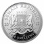 2012 Somalia 1 kilo Silver African Elephant (Dragon Privy)