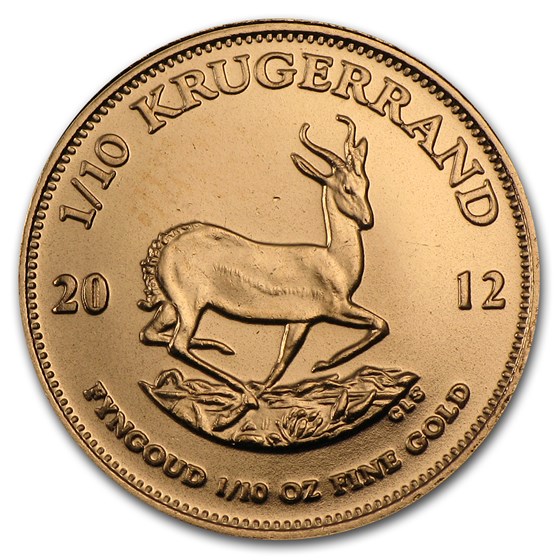 2012 South Africa 1/10 oz Gold Krugerrand 2012 South Africa 1/10 oz Gold Krugerrand