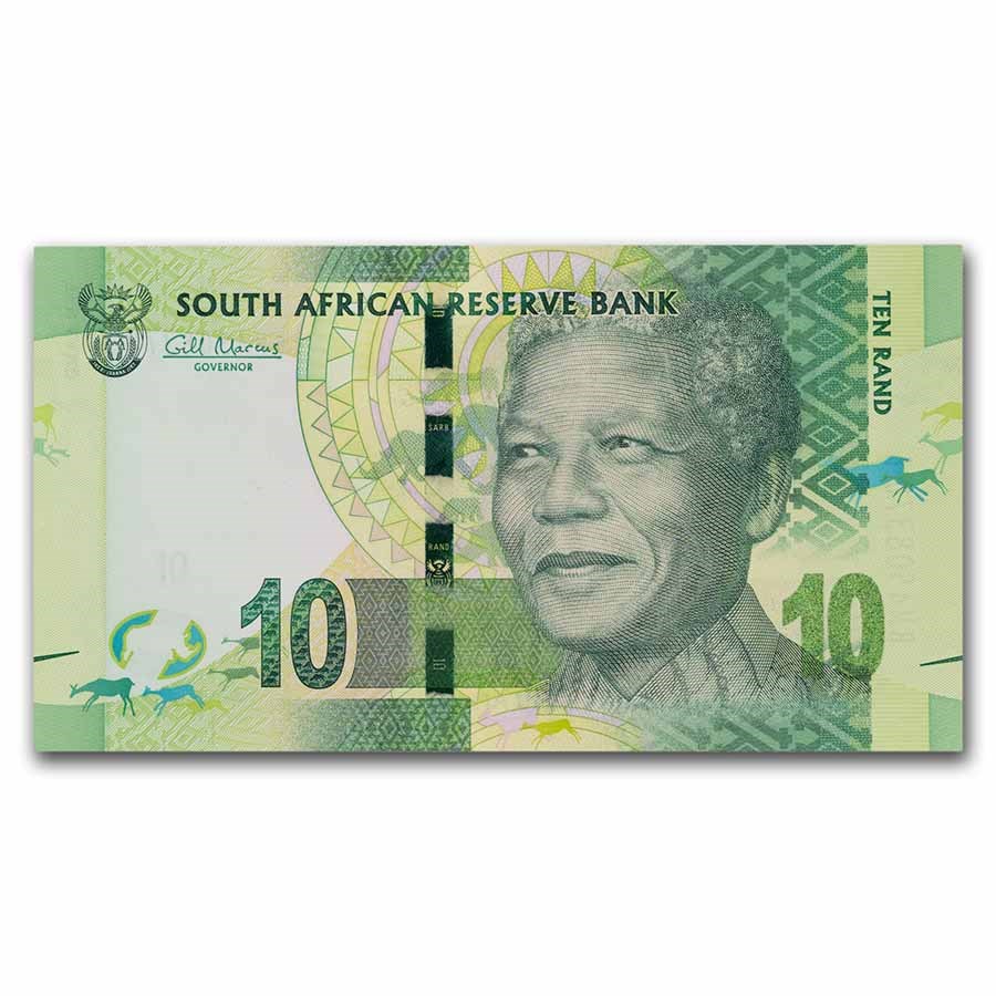 Buy 2012 South African Nelson Mandela 10 Rand Banknote | APMEX