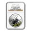 2012 Tuvalu 1 oz Silver Colorized Funnel Web Spider PF-70 UC NGC