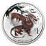 2012 Tuvalu 1 oz Silver Dragons of Legend Proof (Red Welsh)