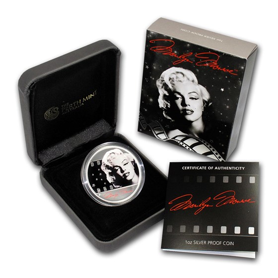 2012 Tuvalu 1 oz Silver Marilyn Monroe Proof 2012 Tuvalu 1 oz Silver Marilyn Monroe Proof