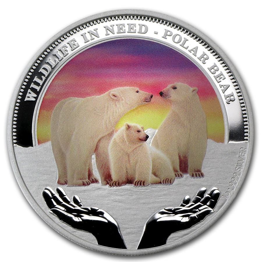 2012 Tuvalu 1 oz Silver Polar Bear Proof