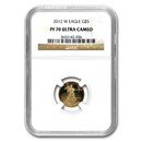 2012-W 1/10 oz Proof American Gold Eagle PF-70 UCAM NGC