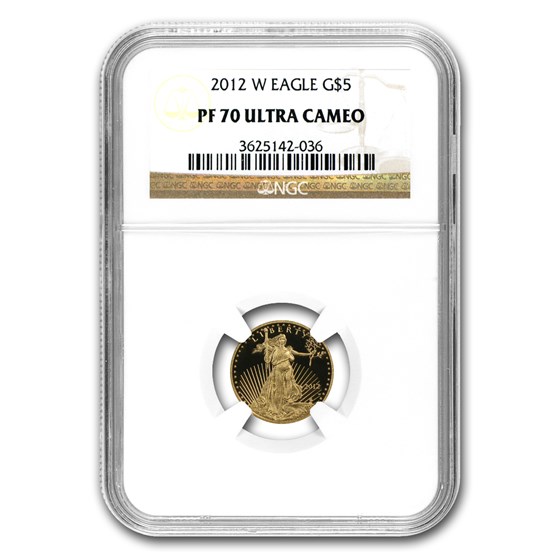 2012-W 1/10 oz Proof American Gold Eagle PF-70 UCAM NGC 2012-W 1/10 oz Proof American Gold Eagle PF-70 UCAM NGC