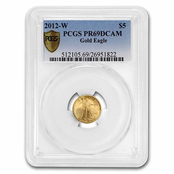2012-W 1/10 oz Proof American Gold Eagle PR-69 PCGS 2012-W 1/10 oz Proof American Gold Eagle PR-69 PCGS