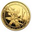2012-W 1/2 oz Proof Gold Caroline Harrison (w/Box & COA)
