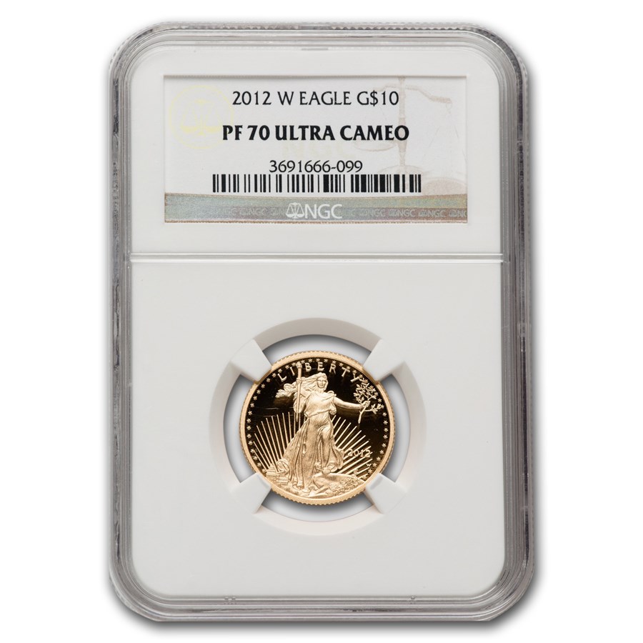 2012-W 1/4 oz Proof American Gold Eagle PF-70 UCAM NGC