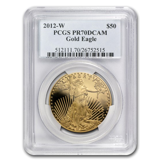 2012-W 1 oz Proof American Gold Eagle PR-70 DCAM PCGS 2012-W 1 oz Proof American Gold Eagle PR-70 DCAM PCGS