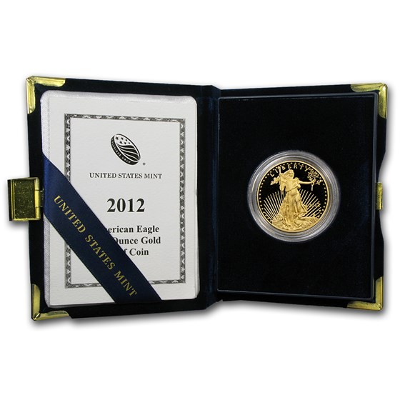 2012-W 1 oz Proof American Gold Eagle (w/Box & COA) 2012-W 1 oz Proof American Gold Eagle (w/Box & COA)