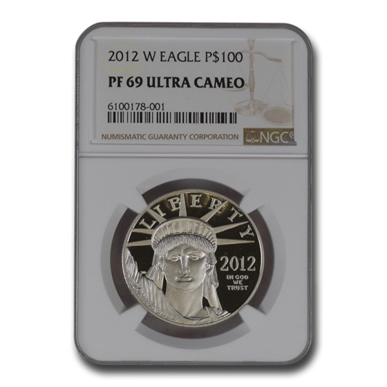 2012-W 1 oz Proof American Platinum Eagle PF-69 NGC 2012-W 1 oz Proof American Platinum Eagle PF-69 NGC